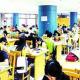 自习室座无虚席 大学生高温酷暑战半岛在线注册(图)
