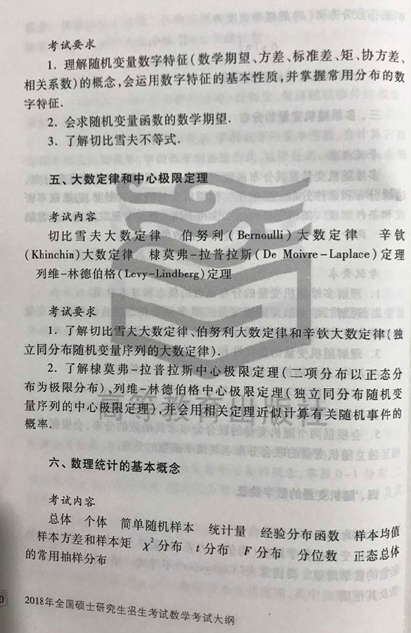 2018年半岛在线注册数学三大纲公布（图片版）