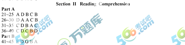 2019半岛在线注册《英语一》阅读理解答案（海天版）